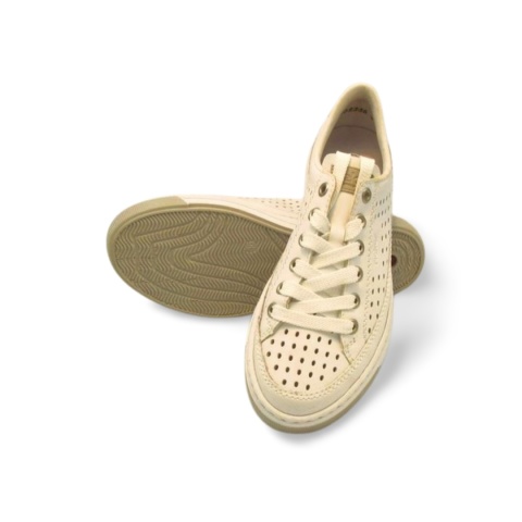 Półbuty Rieker L8849-80 białe,skóra licowa