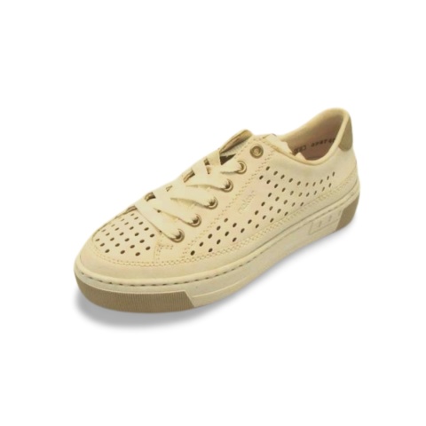 Półbuty Rieker L8849-80 białe,skóra licowa