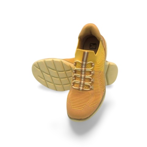 Półbuty Rieker M5066-68 rózowe/żółte, tekstylne