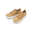 Półbuty Rieker N-1316-90 beżowe/złote,skóra ekologiczna