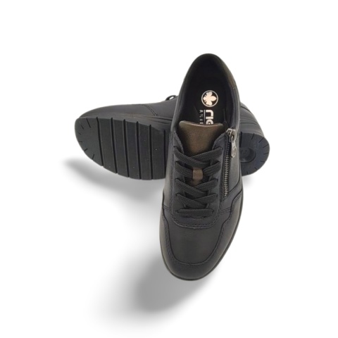 Półbuty Rieker N9501-01 czarne