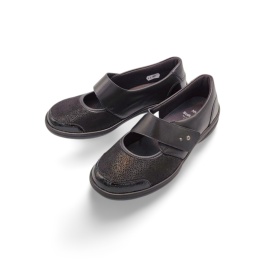 Półbuty Solidus 41513 Maike czarne strecz pasek