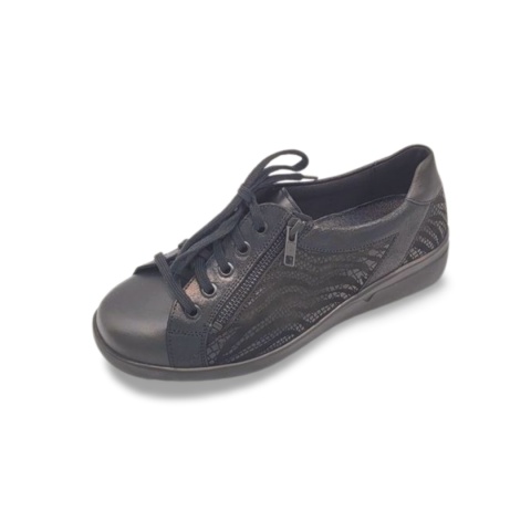 Półbuty Solidus 49000-00999 Maren czarne