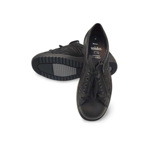 Półbuty Solidus 49000-00999 Maren czarne