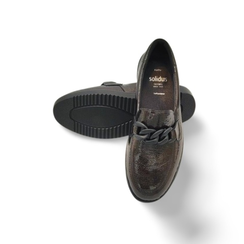 Półbuty Solidus 51013-21002 Kathy szare lakier