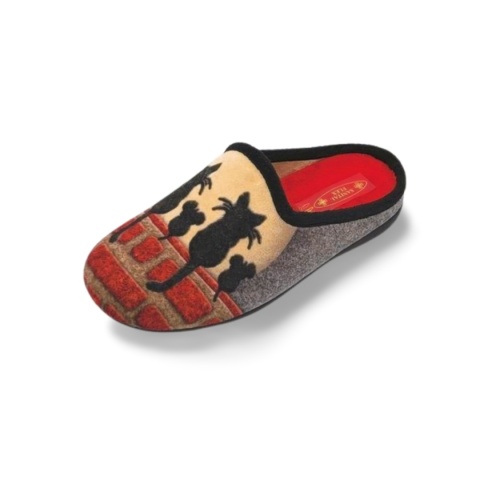 SANITAL FLEX 7300-29 kapcie D beż szare myszki zakr.