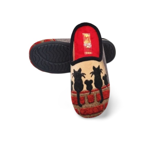 SANITAL FLEX 7300-29 kapcie D beż szare myszki zakr.