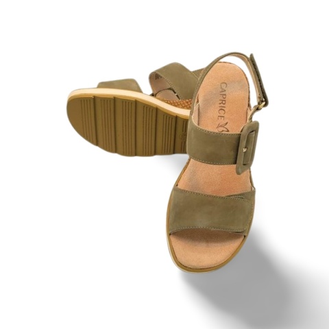 Sandały Caprice 9-28753-42 oliwkowe