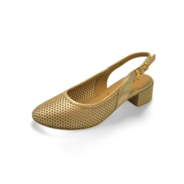 Sandały Caprice 9-29602-44 metaliczny beż,skóra nubukowa