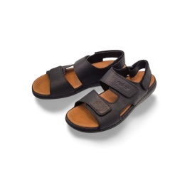 Sandały Rieker 25558-01 czarne,skóra licowa