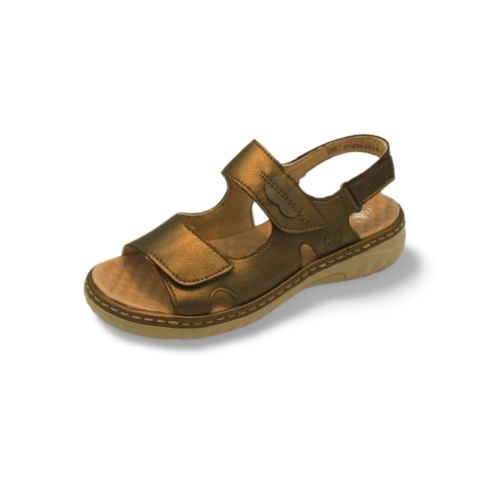 Sandały Rieker 60462-90 brązowe,skóra licowa