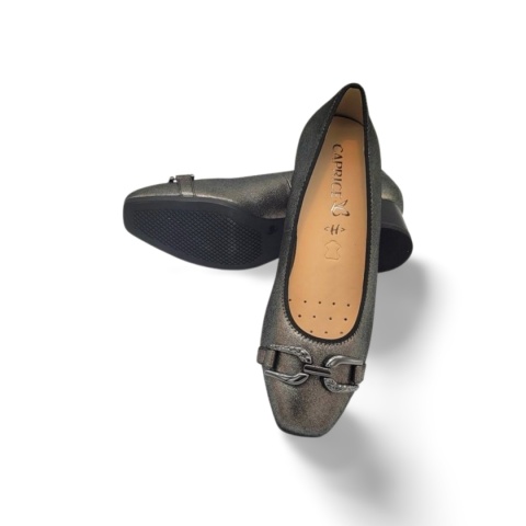 Czółenka Caprice 9-22304-45 289 grey metal
