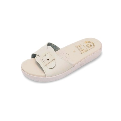 Klapki SANITAL FLEX KO-01 białe,skóra ekologiczna