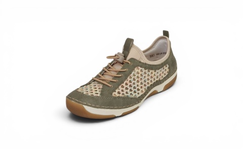 Półbuty Rieker 55960-52 morski/pastelowy krem